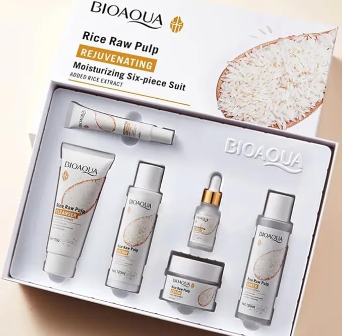 Bioaqua (Original) 6 In 1 Skincare Set Gift Box Rice