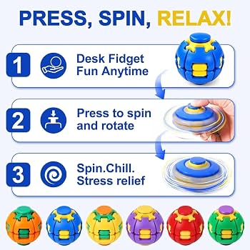 Press-to-Spin Fidget Ball