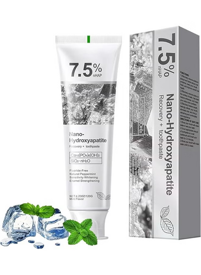 7.5% Hydroxyapatite Toothpaste - Nano Hydroxyapatite Whitening Toothpaste