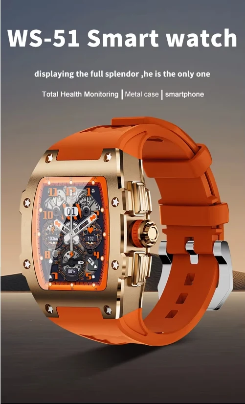 WS-51 Muller Smartwatch Waterproof Amoled Display