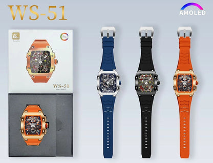 WS-51 Muller Smartwatch Waterproof Amoled Display