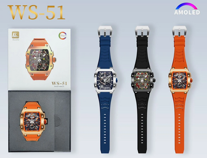 WS-51 Muller Smartwatch Waterproof Amoled Display